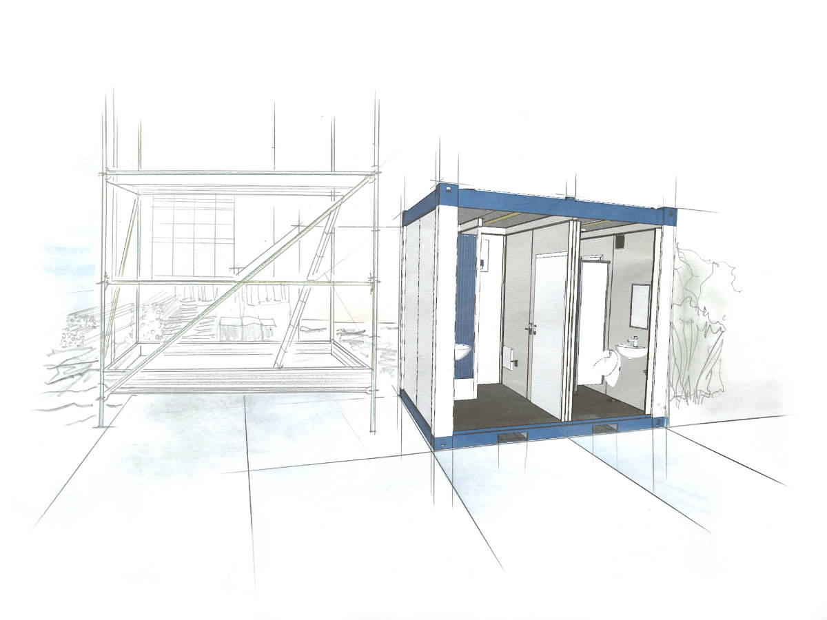 Duschcontainer mieten - mobile duschen mieten