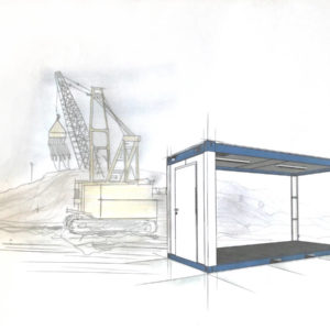 raumcontainer standard mit wc und kueche 20 ft - Container Anlage - bürocontainer preise -